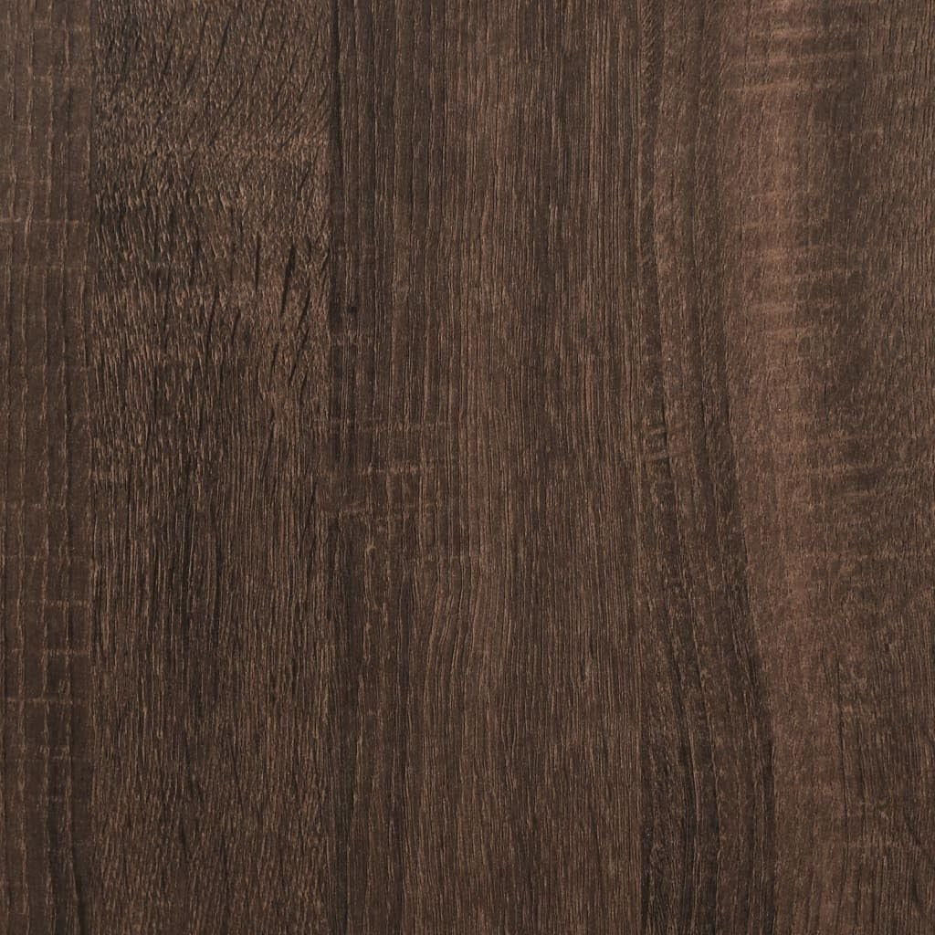 Brown Oak Wood Plant Stand 80cm Tall Display Pedestal Table Indoor Home Decor