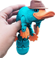 3D Printed Articulated Platypus Fidget Toy Flexible Stress Relief Gift