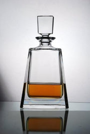 Crystal Spirit Decanter 500ml Rectangular Handmade Glass Modern Bar Bottle