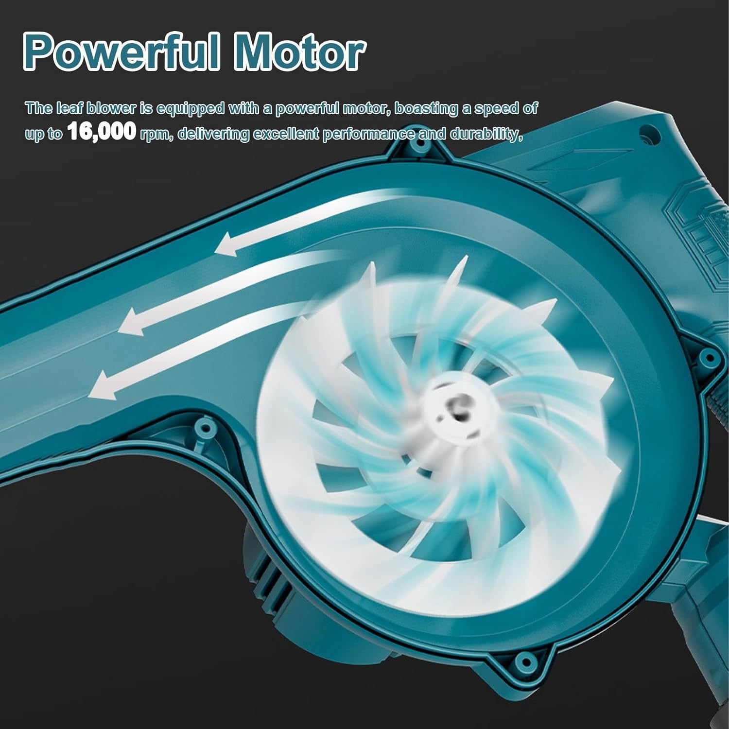 Cordless Leaf Blower Vacuum 2-in-1 18V High Power Airflow Lightweight