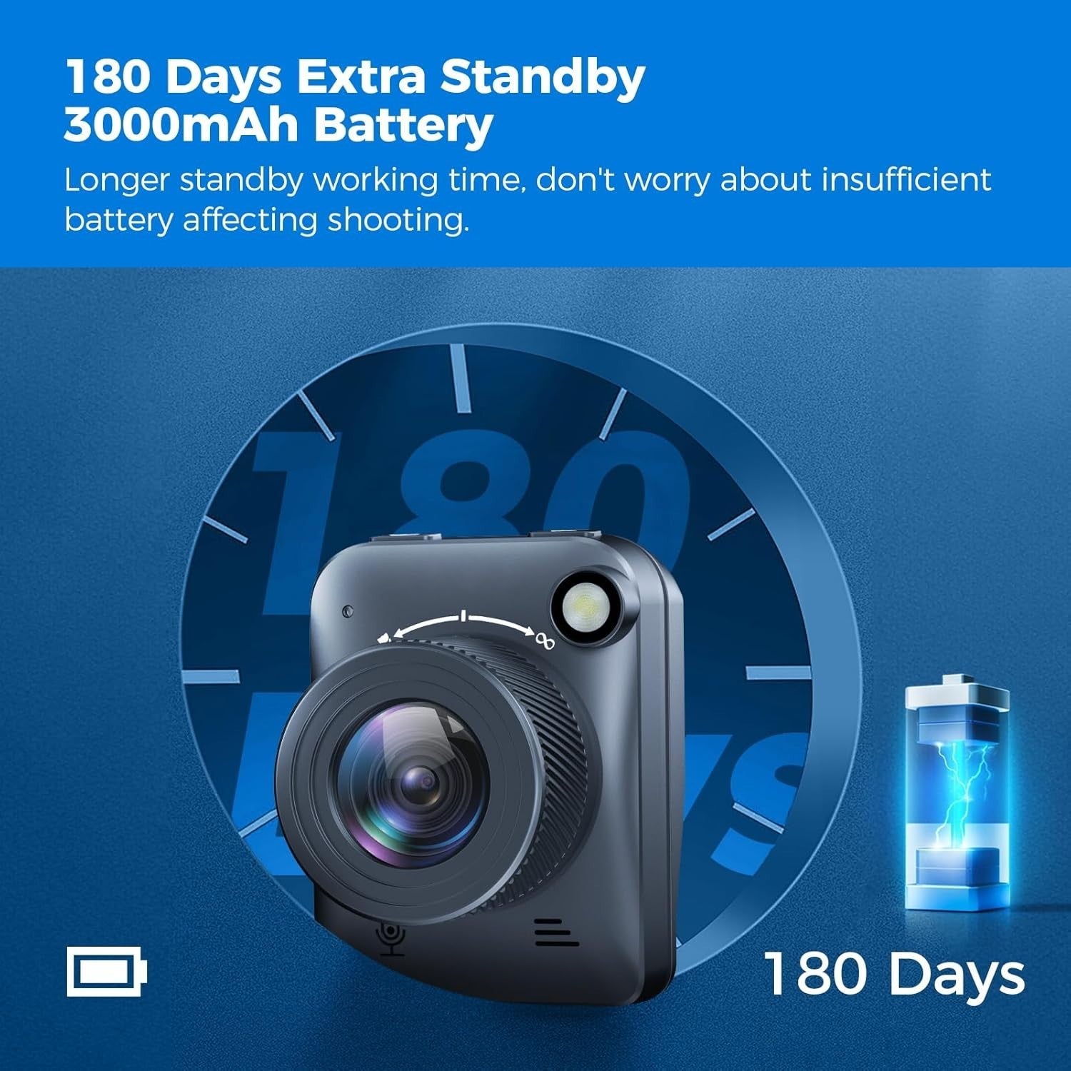 4K Time Lapse Camera Outdoor Waterproof Construction Camera 64GB IP66