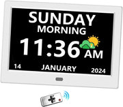 11 Inch Digital Dementia Clock Large Day Date Time Display Auto DST