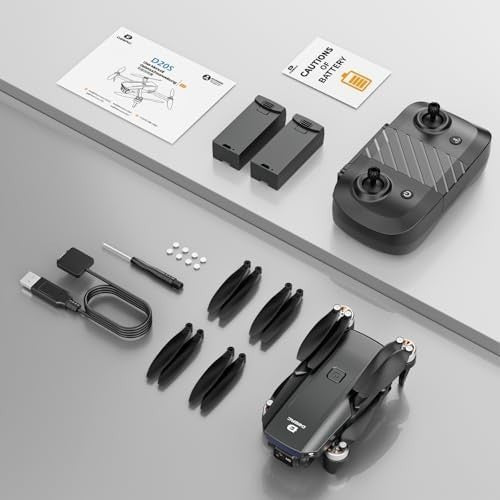 Foldable 1080P HD Camera Drone with Brushless Motors, 3D Flips & 30Min Flight