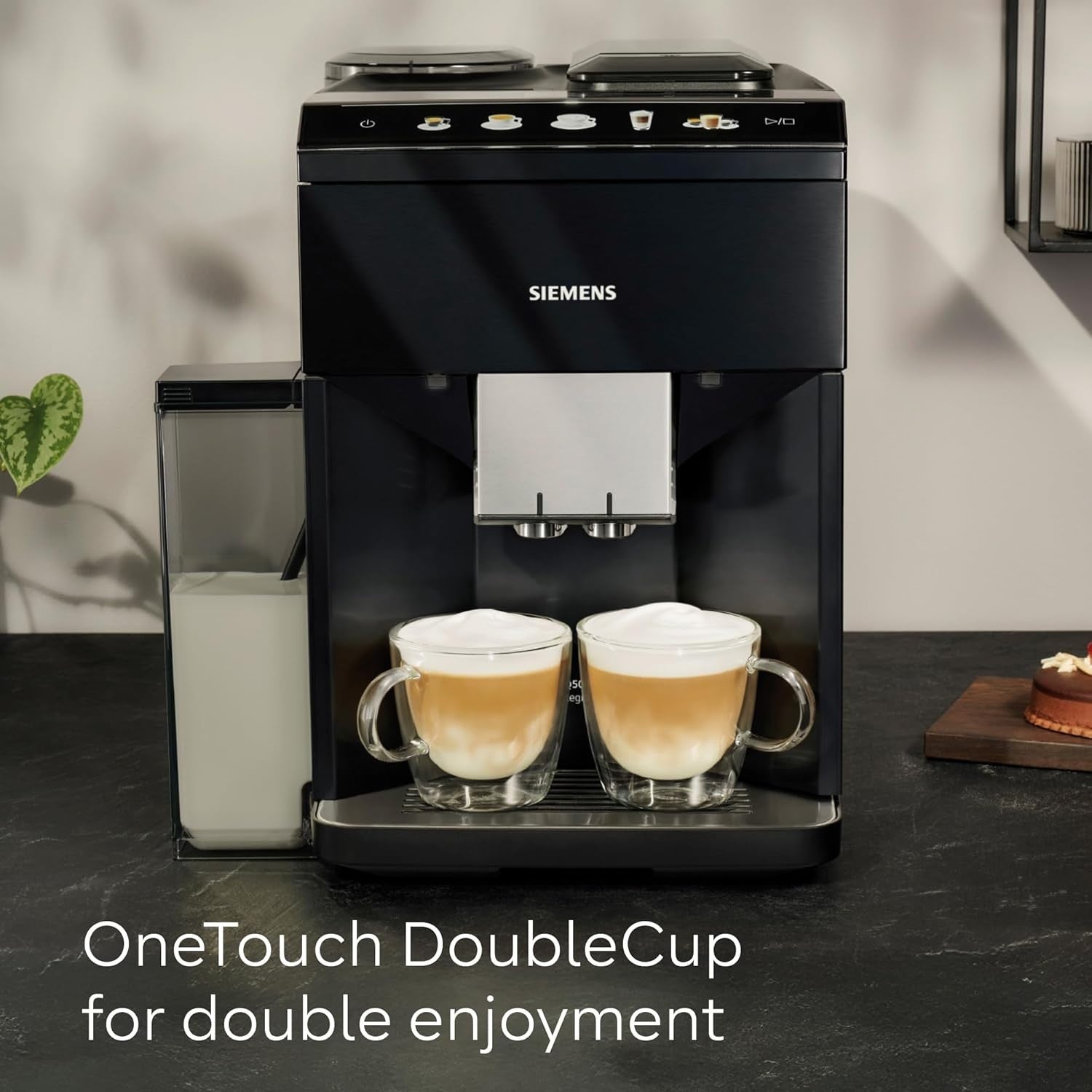 Smart Bean-to-Cup Coffee Maker Auto Milk Clean One-Touch Drinks