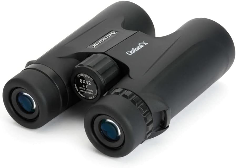 8x42 Waterproof HD Binoculars with Smartphone Adapter for Travel & Birding