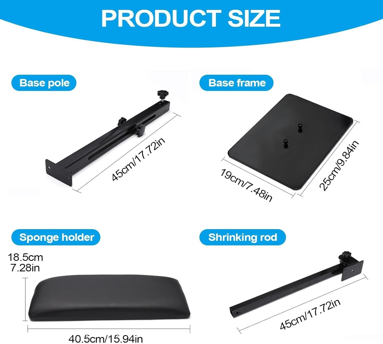 Adjustable Tattoo Arm Rest Stand Height Adjustable Padded Support Stool
