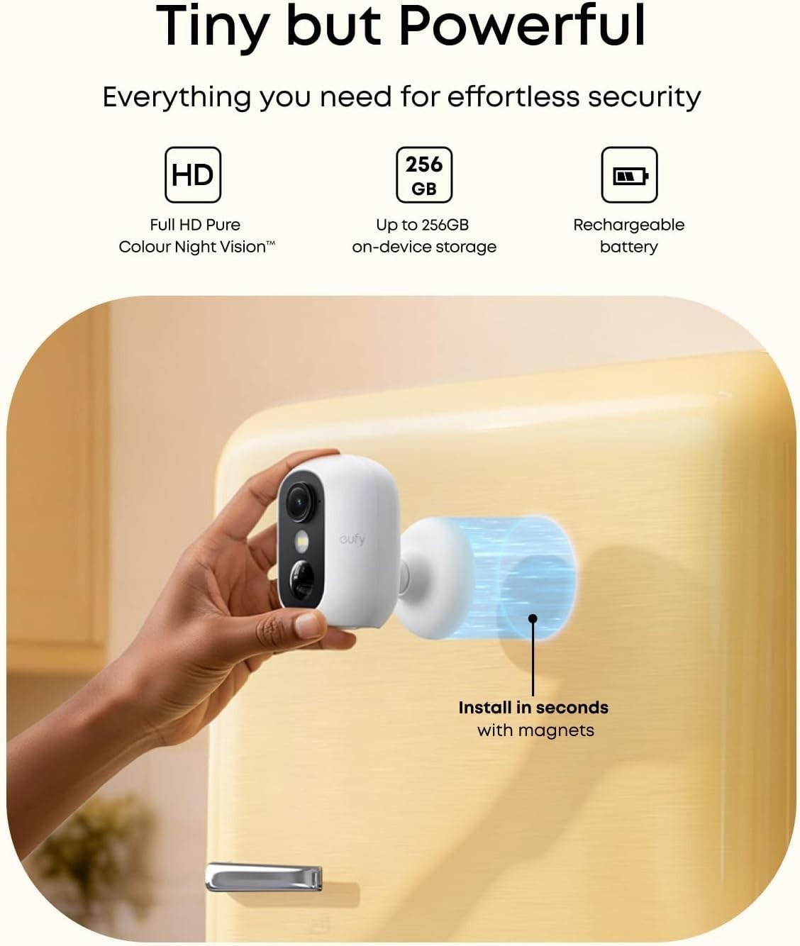 Wireless Security Camera Outdoor AI Detection Color Night Vision IP67