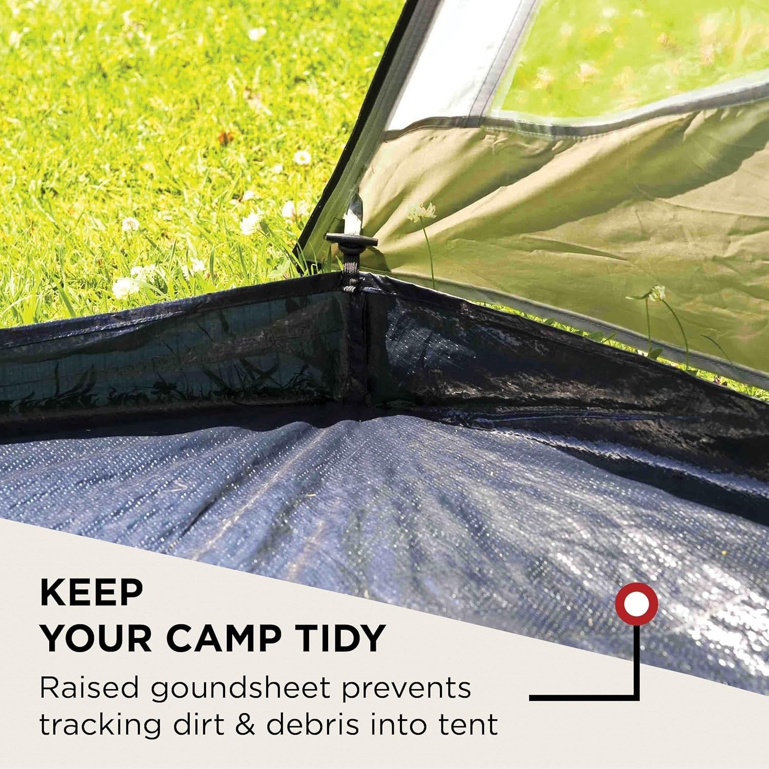 3 Man Tunnel Camping Tent Waterproof 3000mm w Awning Lightweight