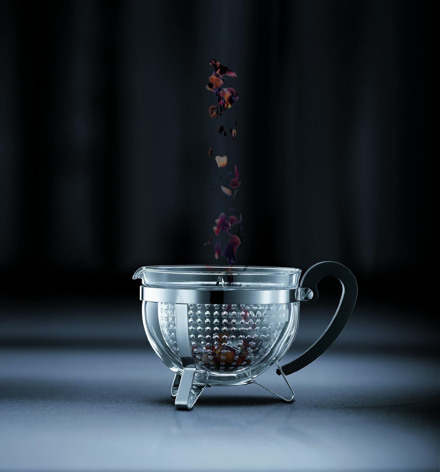 Glass Teapot 1.3L Borosilicate Tea Pot with Filter Dishwasher Safe