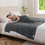 Weighted Blanket for Adults - Grey - 6kg 125x180cm - Stress & Sleep Relief