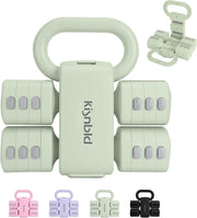 4-in-1 Adjustable Dumbbell Set 2–5.5LB Each Kettlebell Combo Home Gym