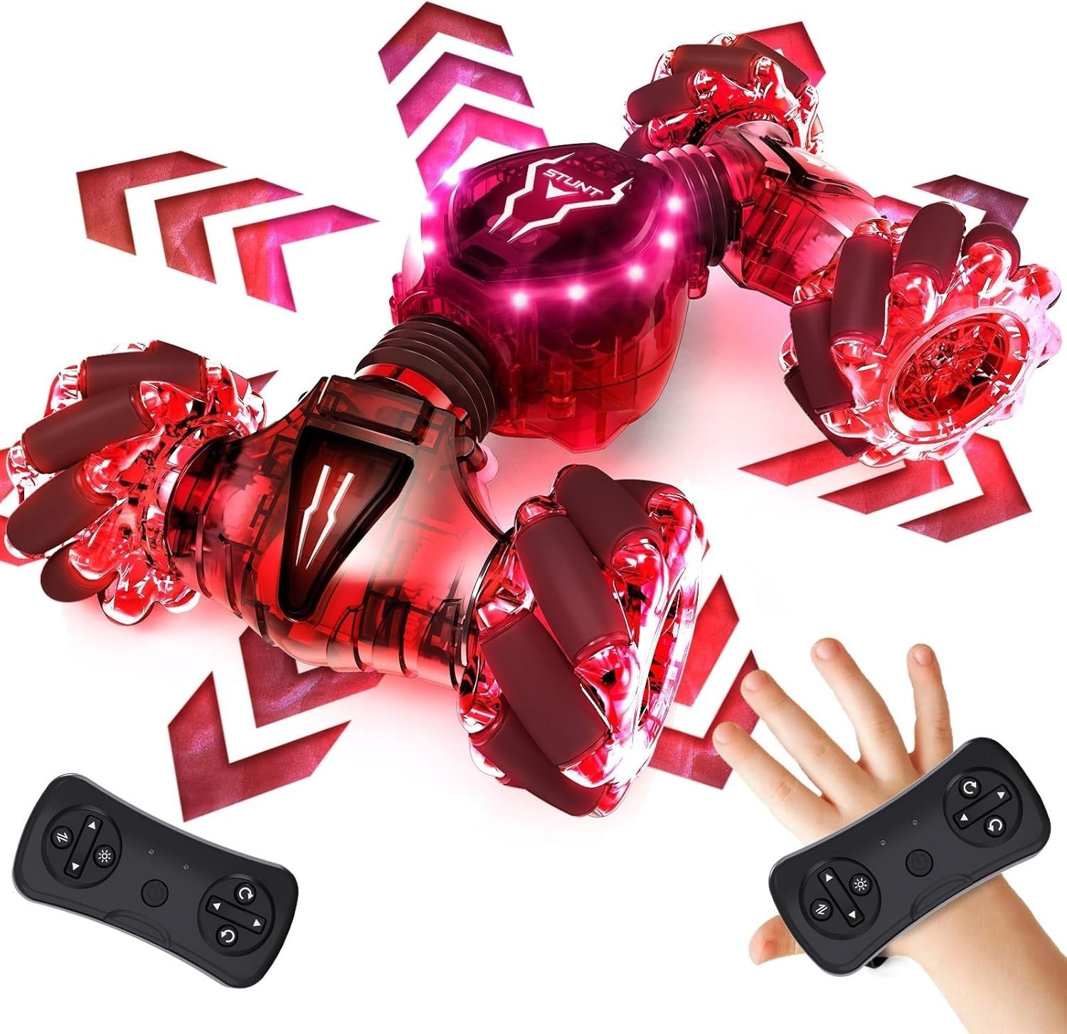 Hand Gesture RC Stunt Car 4WD 360° Drift Remote Control Toy & 2 Batteries