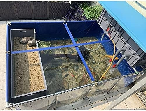 150x100x71cm Large Outdoor Koi Pond with Transparent PVC Viewing Window