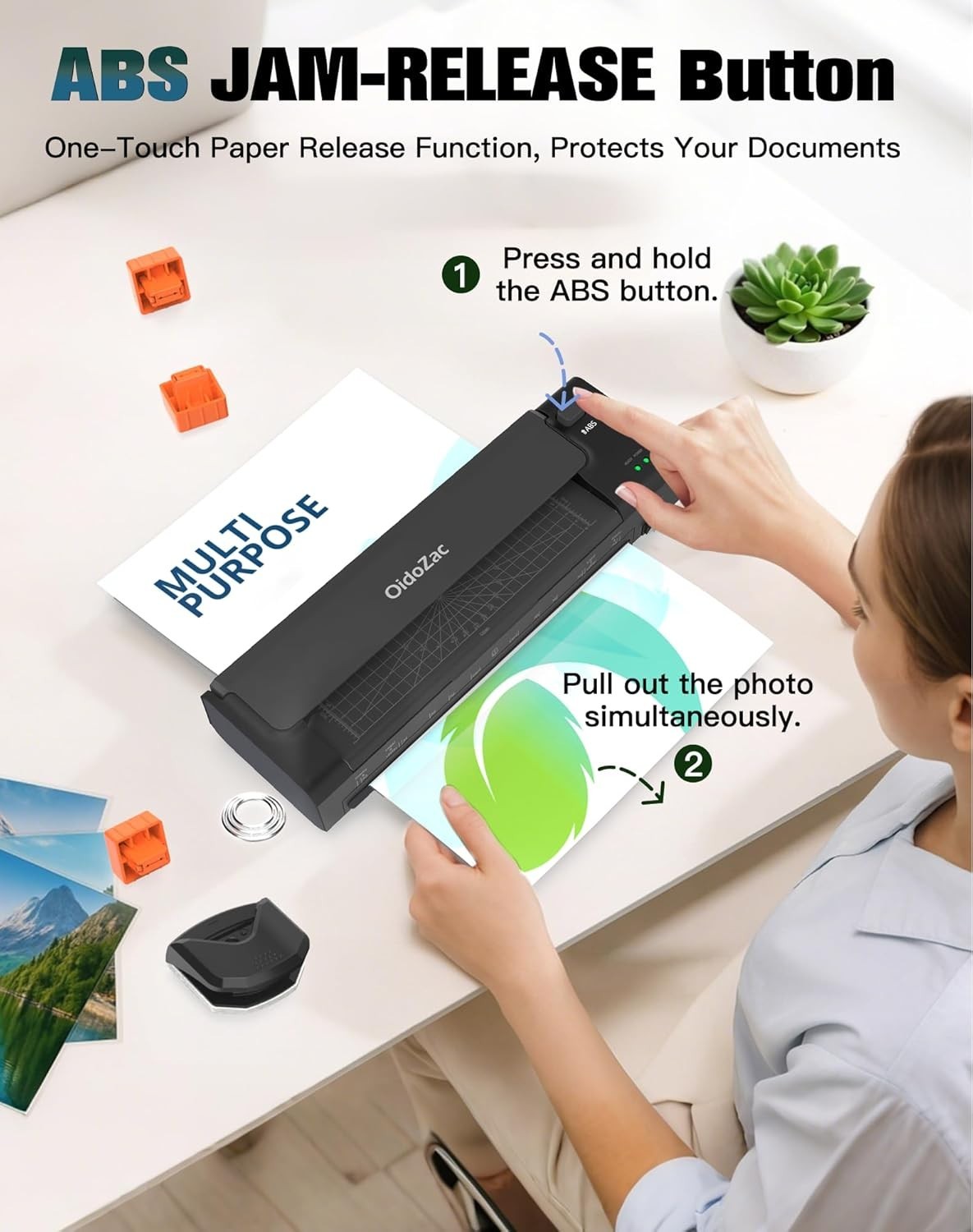 A3 Laminator 10-in-1 Auto Feed Hot Cold Anti Jam Trimmer + 20 Sheets