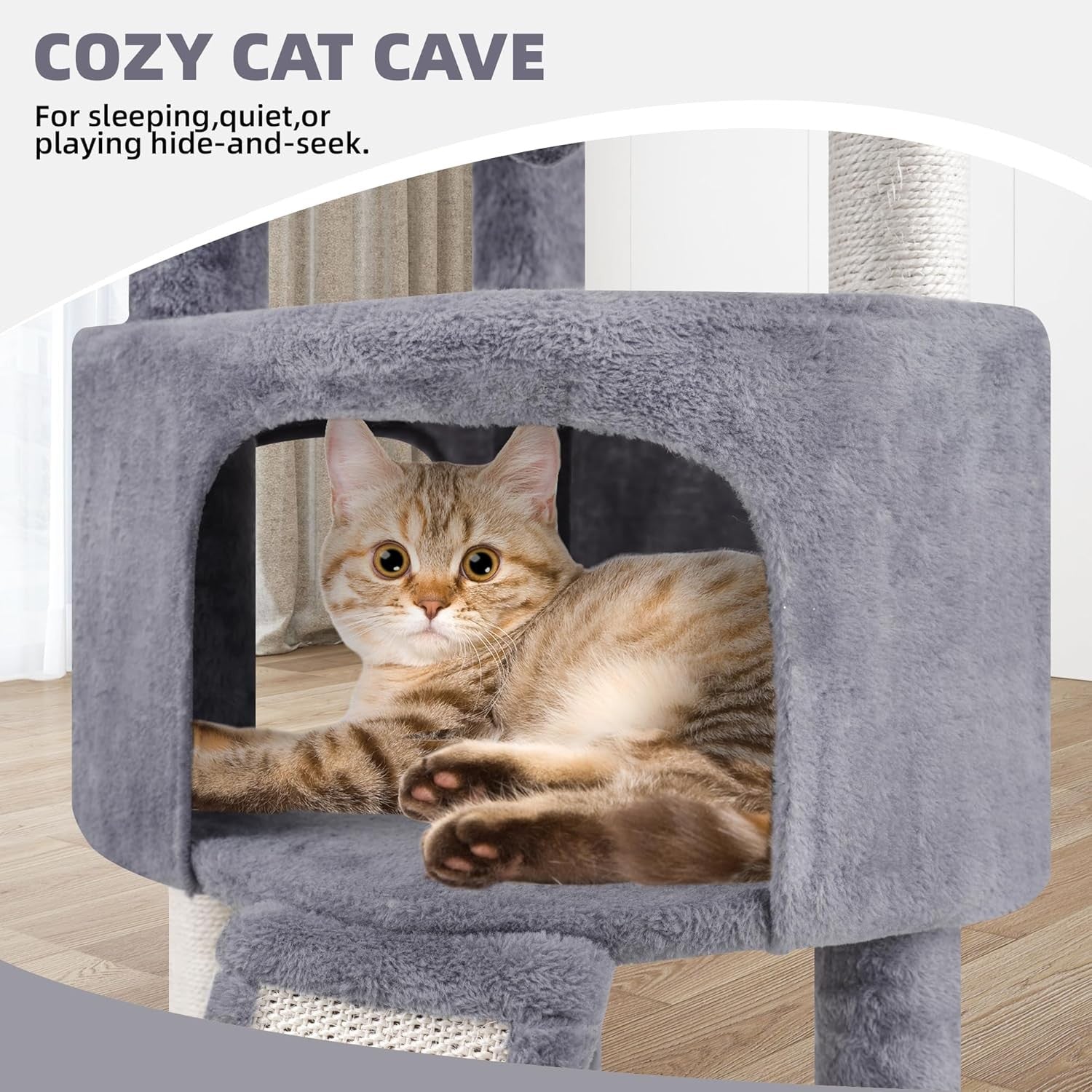 Cat Tree Scratching Post Indoor Multi Level Climbing Tower Condo Play Centre