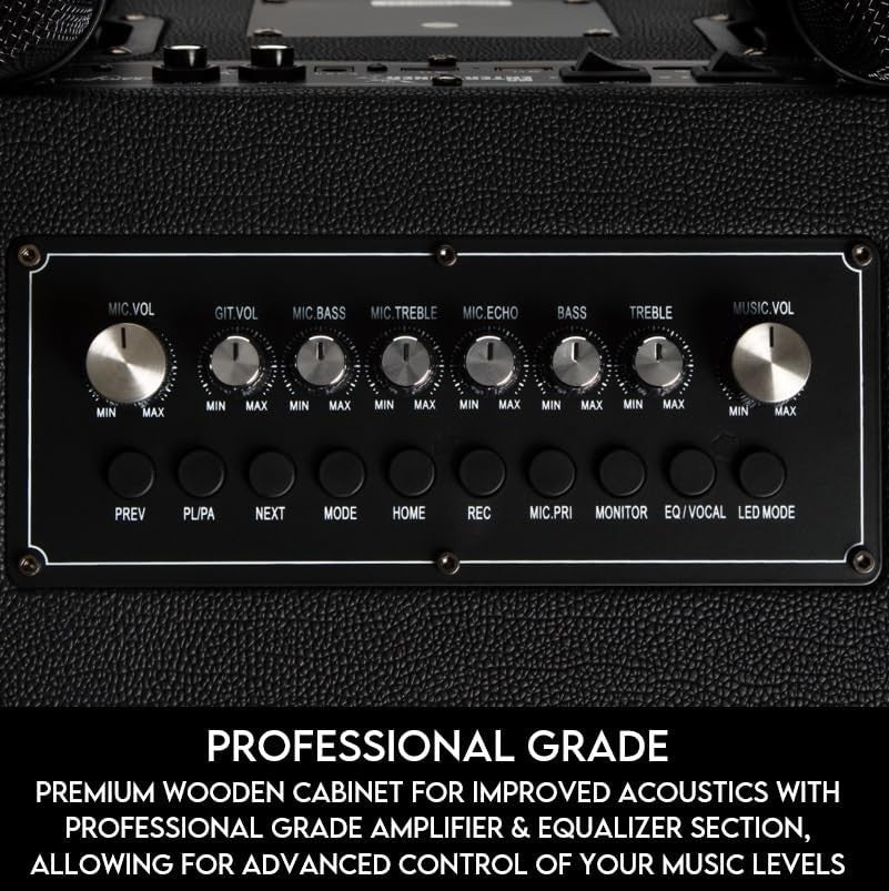 Portable Touch Screen Karaoke Machine 4 Wireless Mics Media
