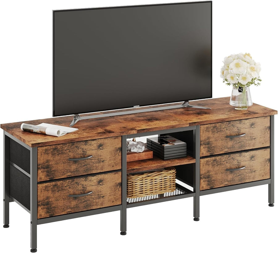 Modern TV Stand Cabinet 55" w/ Drawers Storage Shelf for 60" TV Console