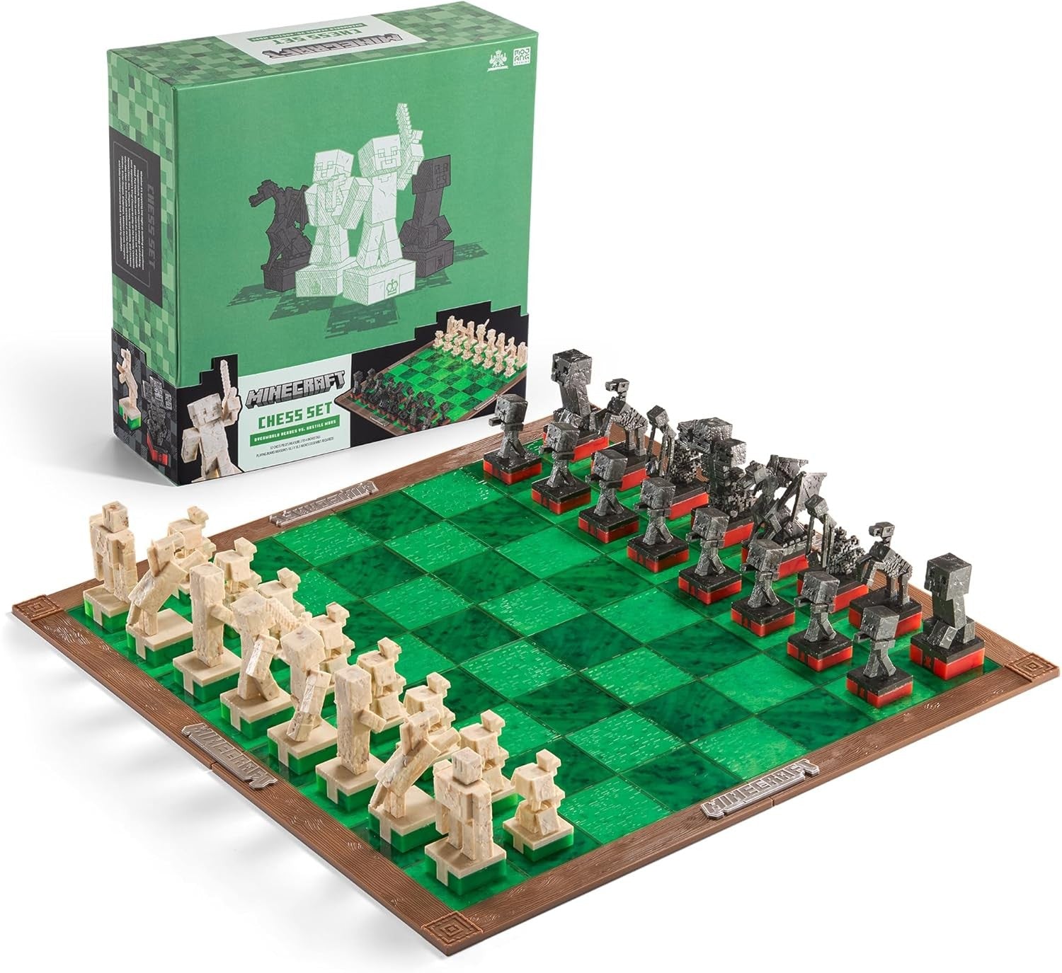 Minecraft Chess Set 18" Game Board Kids & Adults Fantasy Strategy Pieces