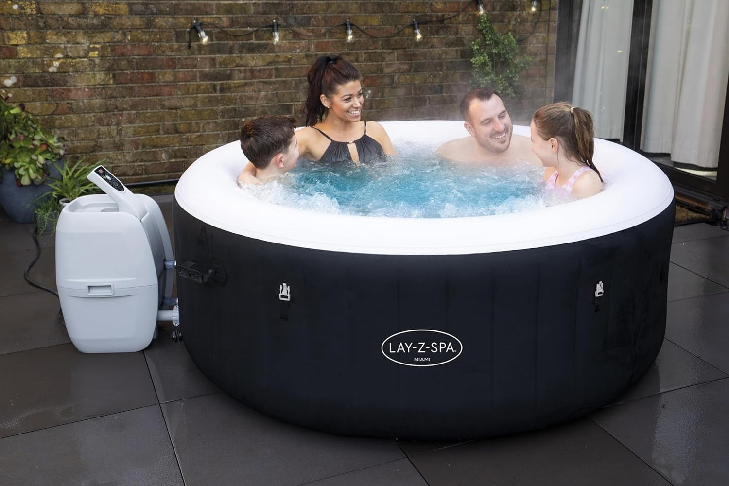 Inflatable Hot Tub Spa 120 Air Jet Massage 2–4 Person Freeze Guard