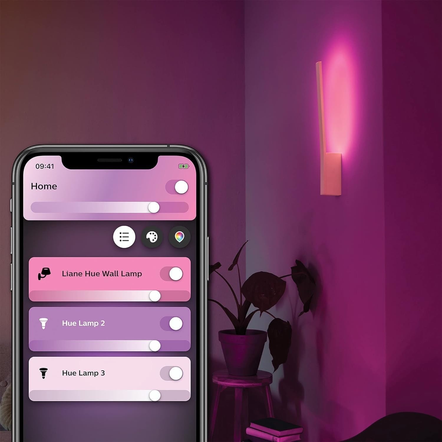 Smart White & Color Ambiance Wall Light, Bluetooth LED, Voice Control