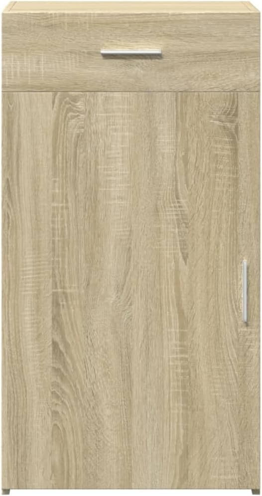 Moisture Resistant Sonoma Oak Sideboard Cabinet with Drawer – Easy Clean