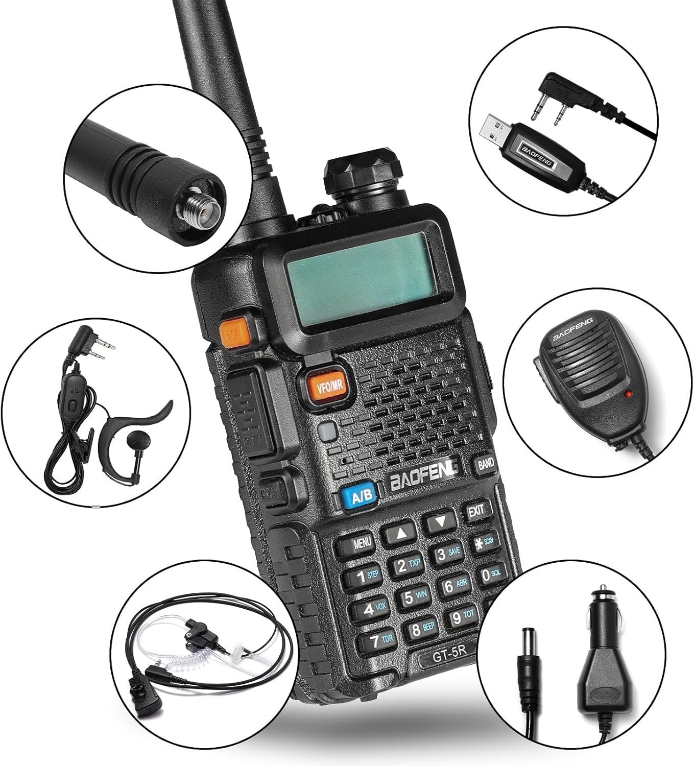 Dual Band Ham Radio 128 Channel Long Range Handheld Walkie Talkie VOX