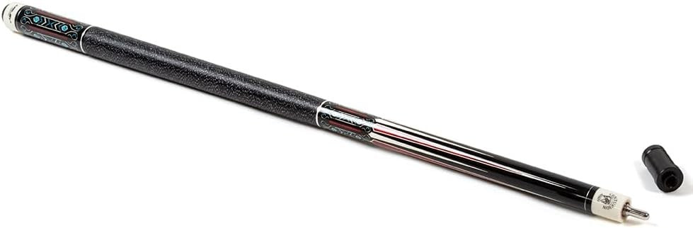 58" American Pool Cue 13mm Tip Linen Wrap Maple Shaft w/ Hard Case