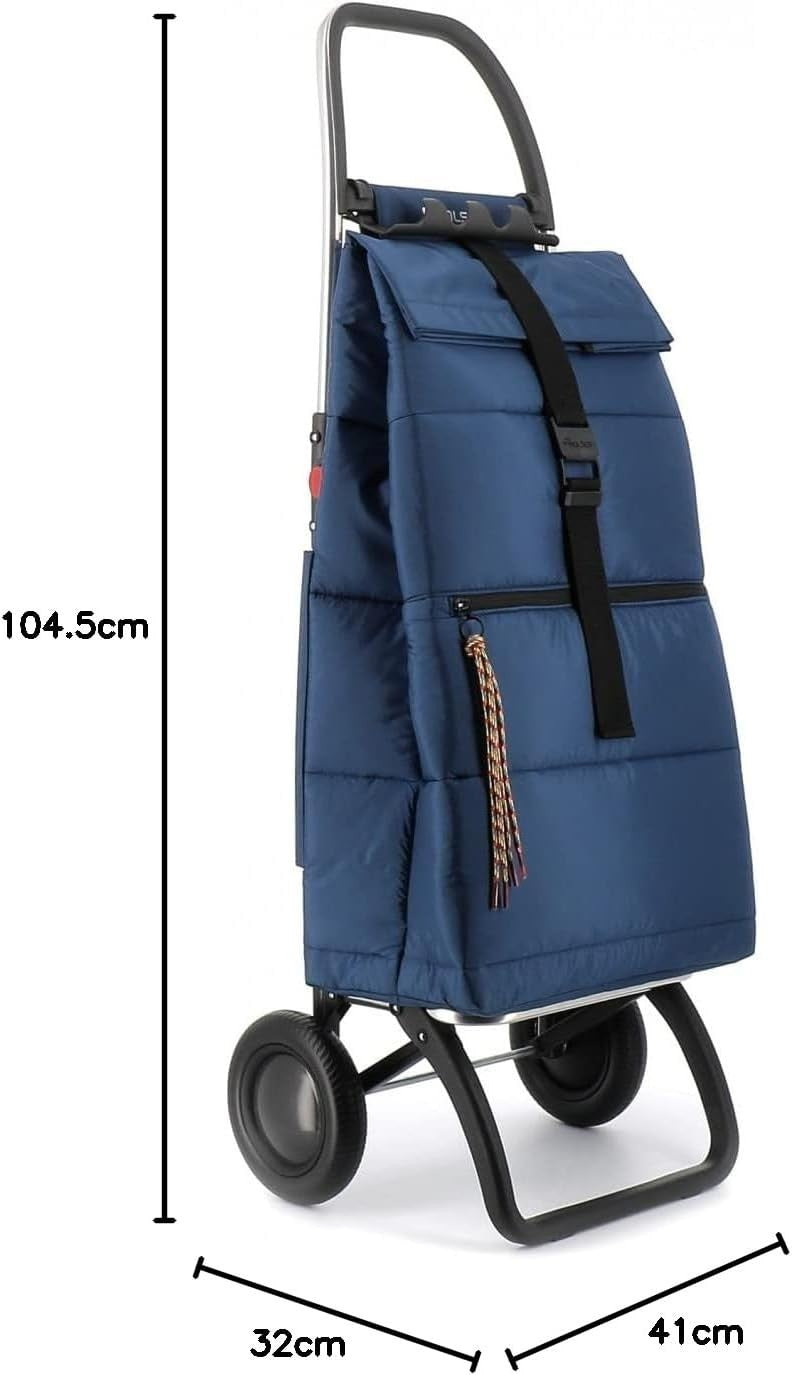 Foldable 2-Wheel Aluminium Shopping Trolley | Large Capacity Cart