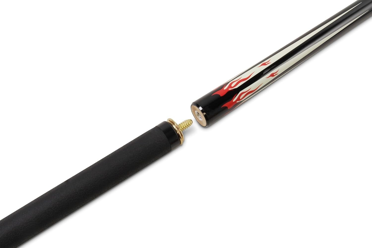 Compact Pub Pool Cue 8mm Tip Ash Shaft 4pc Adjustable 45–57in