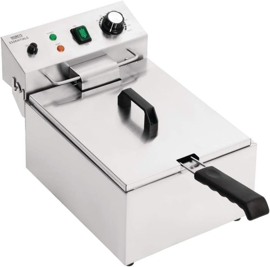 5L Electric Deep Fryer Stainless Steel 3kW Commercial Dial Control