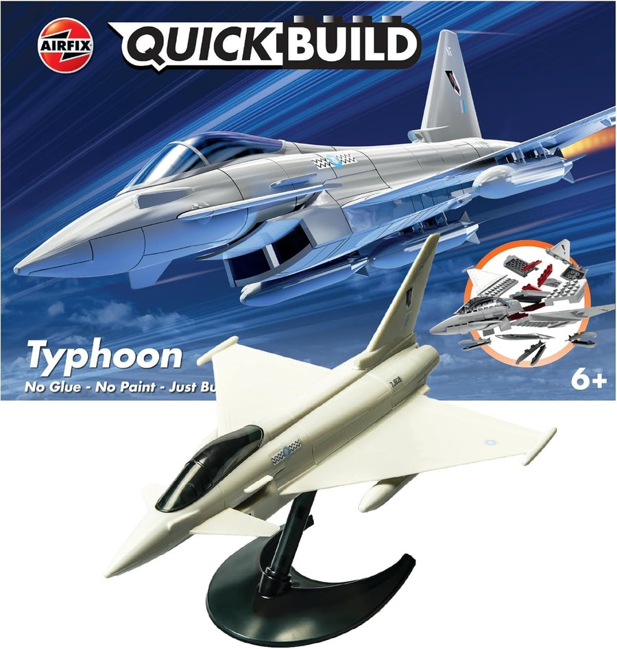 Eurofighter Typhoon Quick Build Model Kit Kids 6+ Snap Aircraft Toy