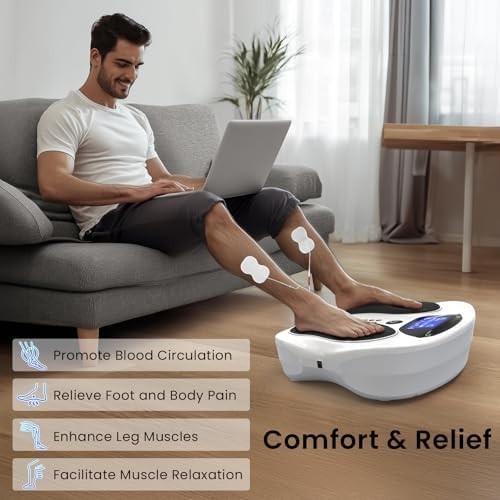 EMS TENS Foot Massager for Pain Circulation Plantar Fasciitis 99 Levels