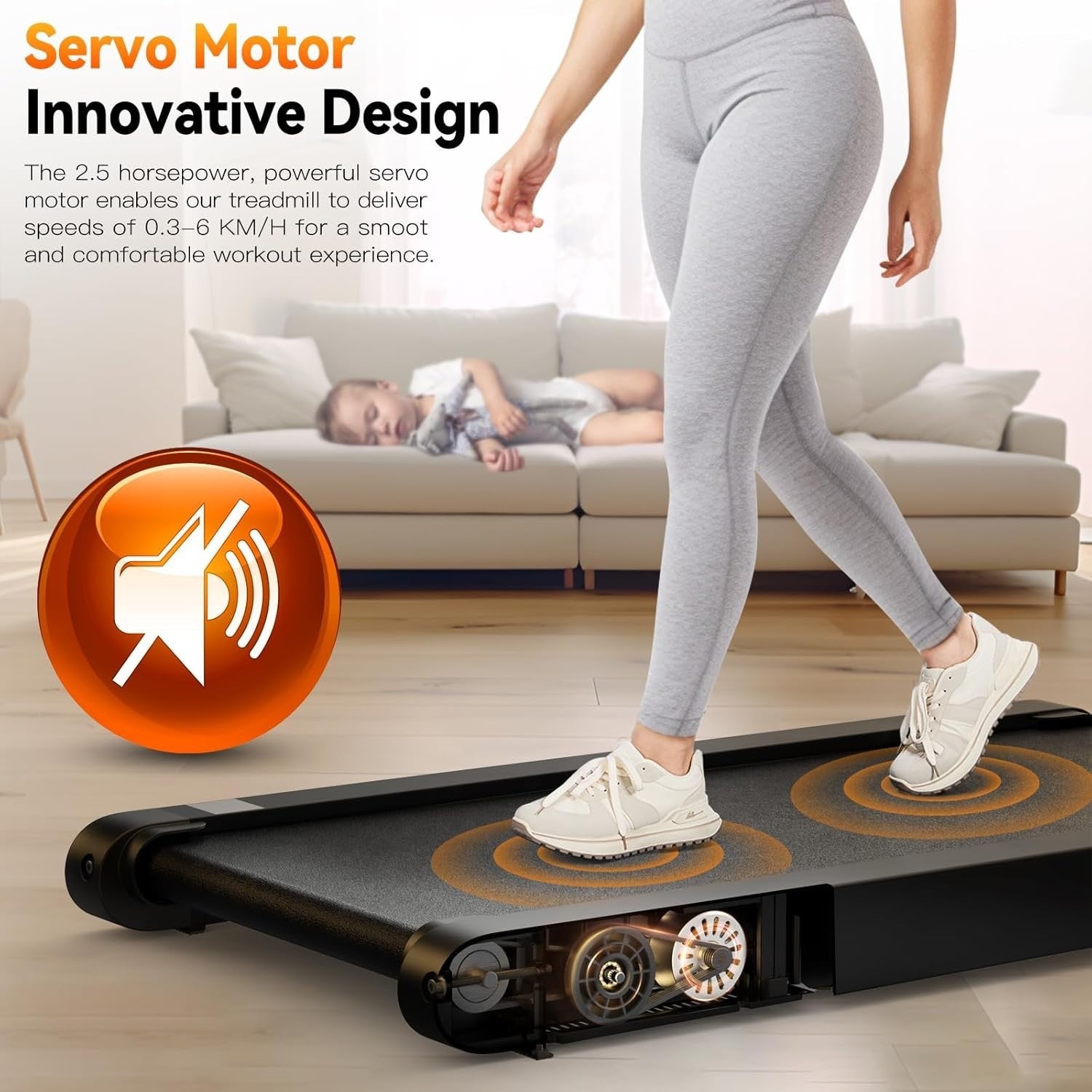 4-in-1 Vibration Walking Pad Treadmill Under Desk Home Office Gym