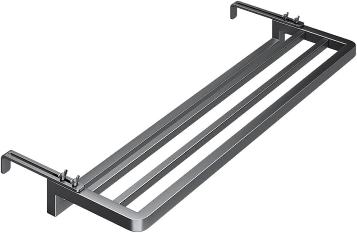 Foldable Heated Clothes Dryer Rack Towel Rail Carbon Steel Indoor Outdoor