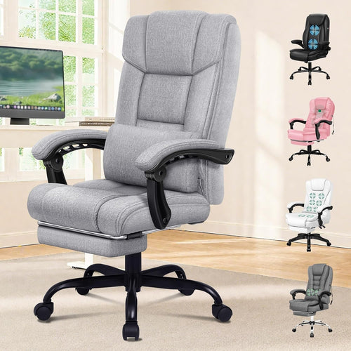 Executive Ergonomic Office Chair 90-150° Recline Adjustable Height Desk Swivel S