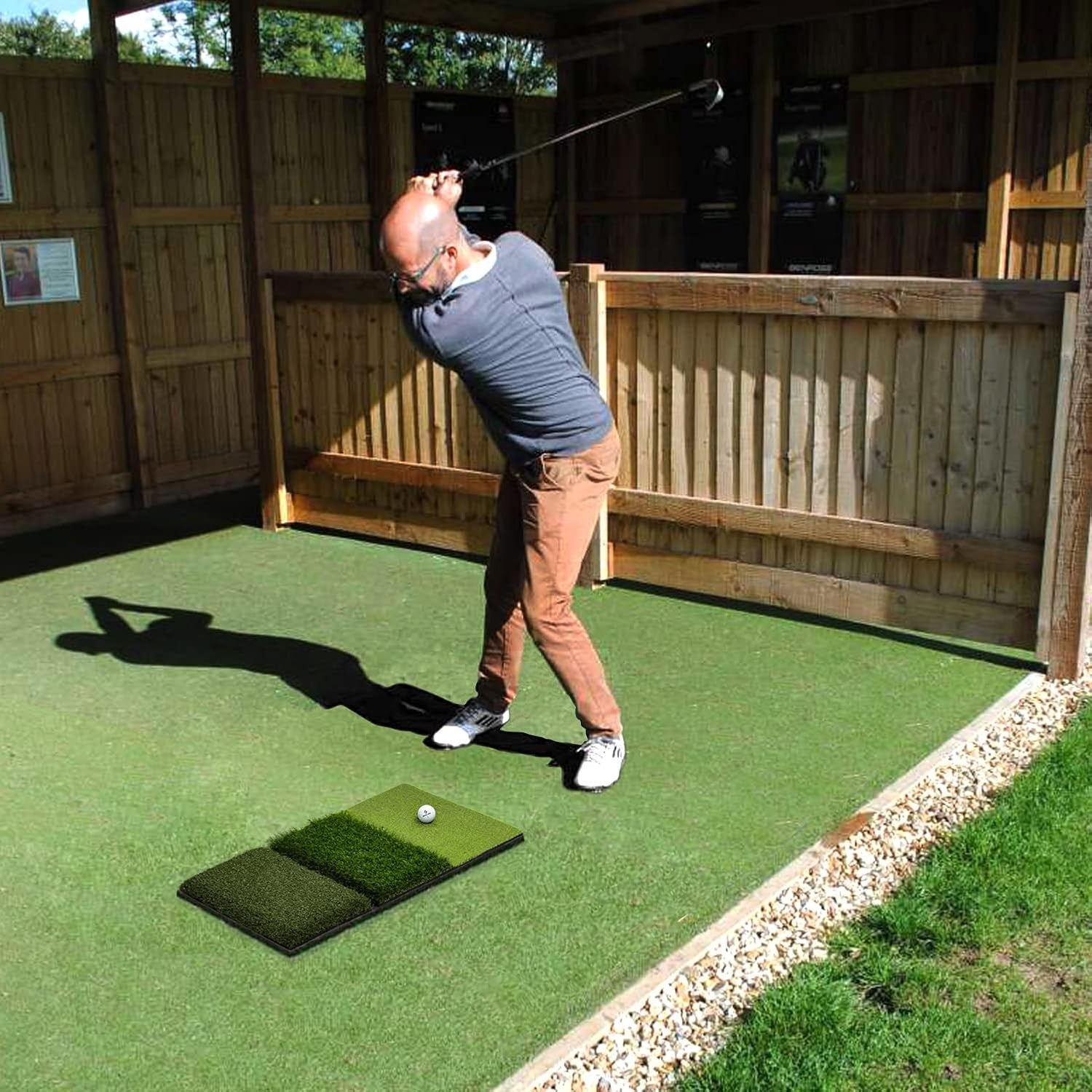 Golf Hitting Mat Non-Slip Indoor Outdoor Practice Pad Driving Chipping
