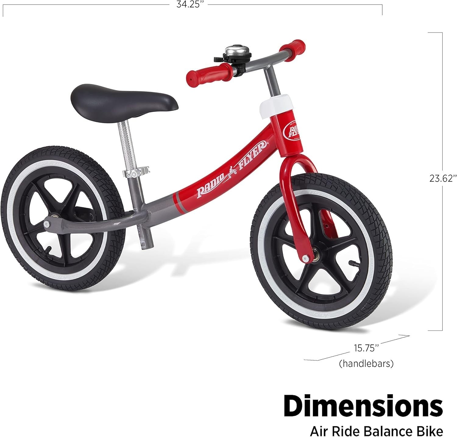 12 Inch Balance Bike Toddler Training Bicycle Adjustable Seat Age 1.5-5