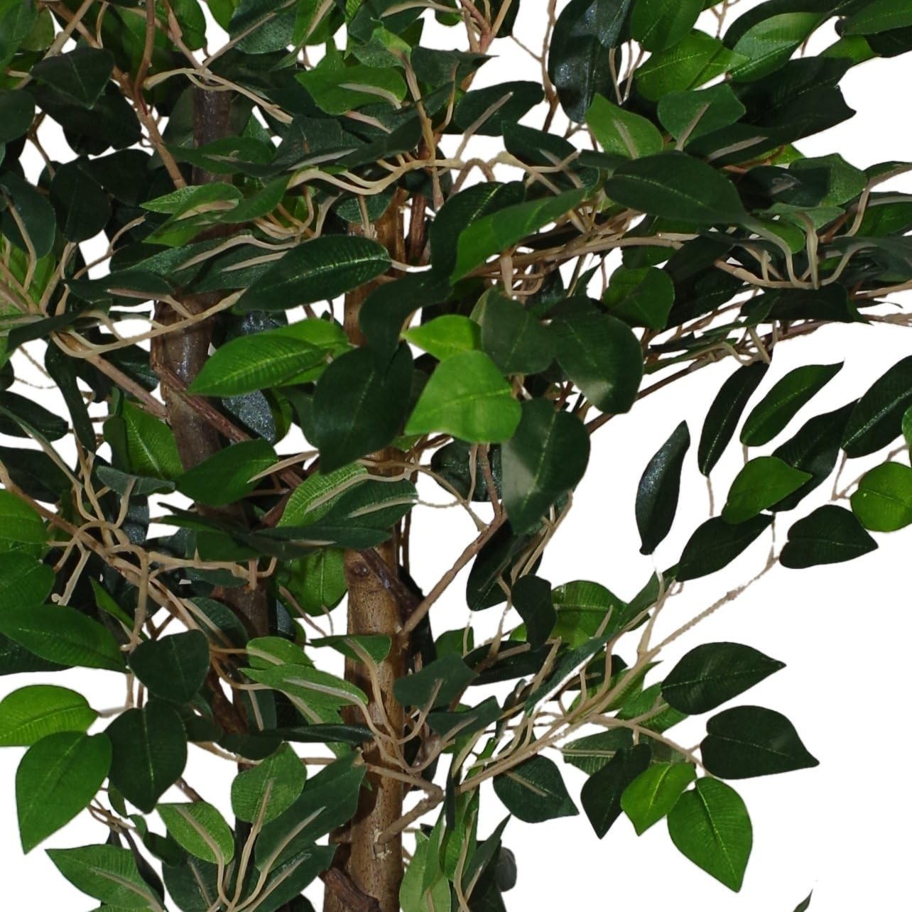 90cm Artificial Ficus Tree Dark Green Indoor Decorative Plant in Pot Home Garden
