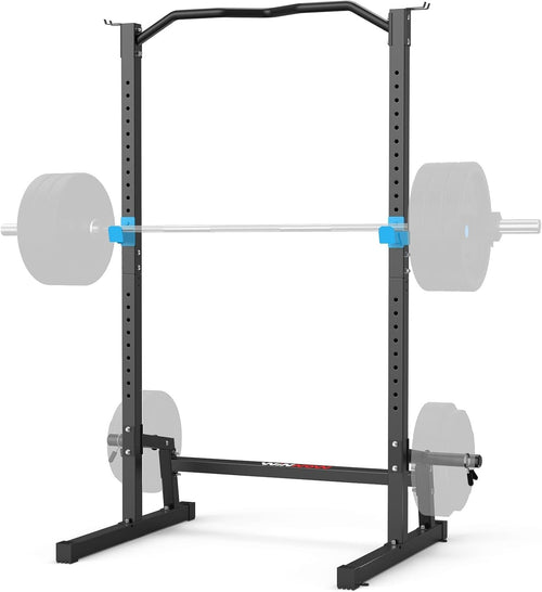 Multi-Function Power Cage Black with Pull Up Bar & Adjustable Rack