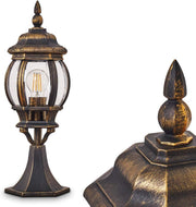 Lentua Antique Bollard Light, Retro Garden Lamp, E27 Socket, IP44, 60W