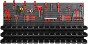 Large Wall Pegboard Tool Organizer Garage Storage Bin Rack Set