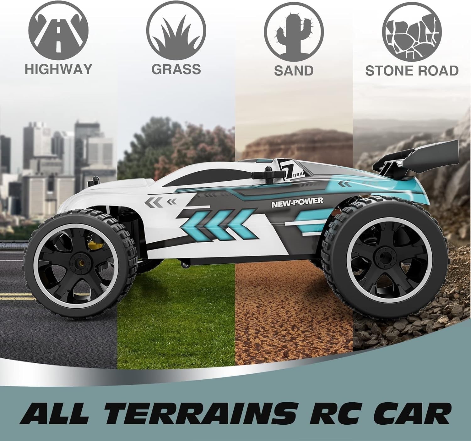 Off Road RC Car 1:18 Scale Remote Control Racing Car, 2.4GHz 20KM/H Speed