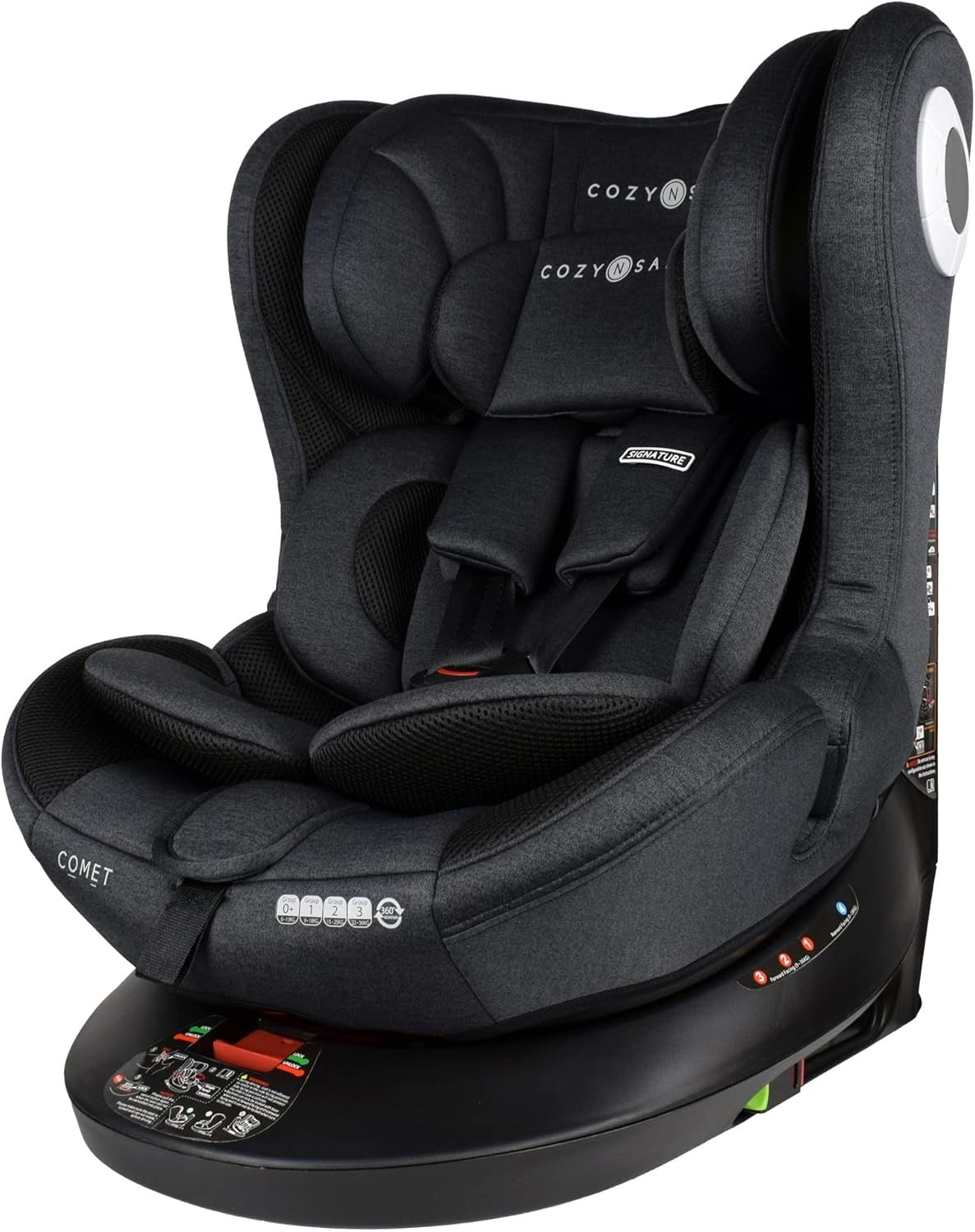 360° Rotating Car Seat ISOFIX Rear & Forward Facing Birth–12 Years