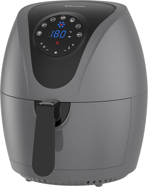 4.5L Digital Air Fryer | 1400W Oil-Free Cooking | 7 Presets |  Grey Finish