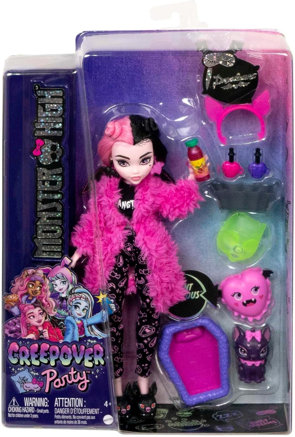 Sleepover Fashion Doll Pet Bat Pajamas Creepover Party Accessories