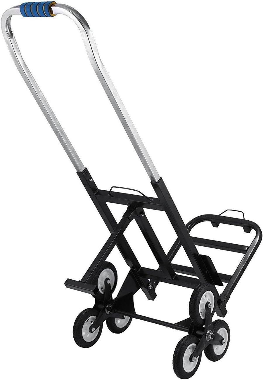 330lb Stair Climbing Sack Truck Folding Dolly Trolley Steel Wheels