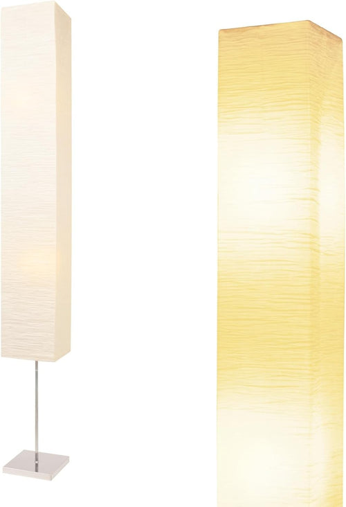 Japanese Floor Lamp Rice Paper Shade Tall Corner Light Bedroom Living Room