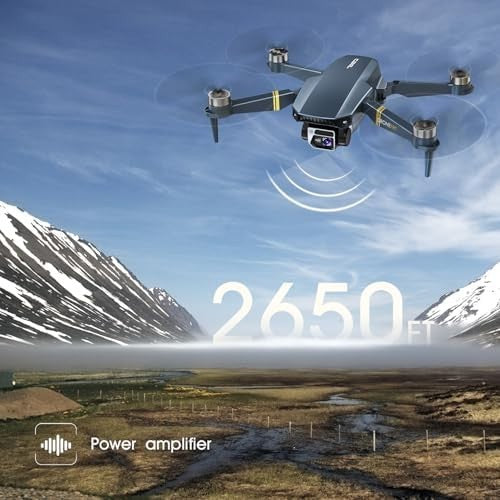 4K HD Foldable Drone | 2650ft Range, 60+ Min Flight, Brushless Motor, Follow Me
