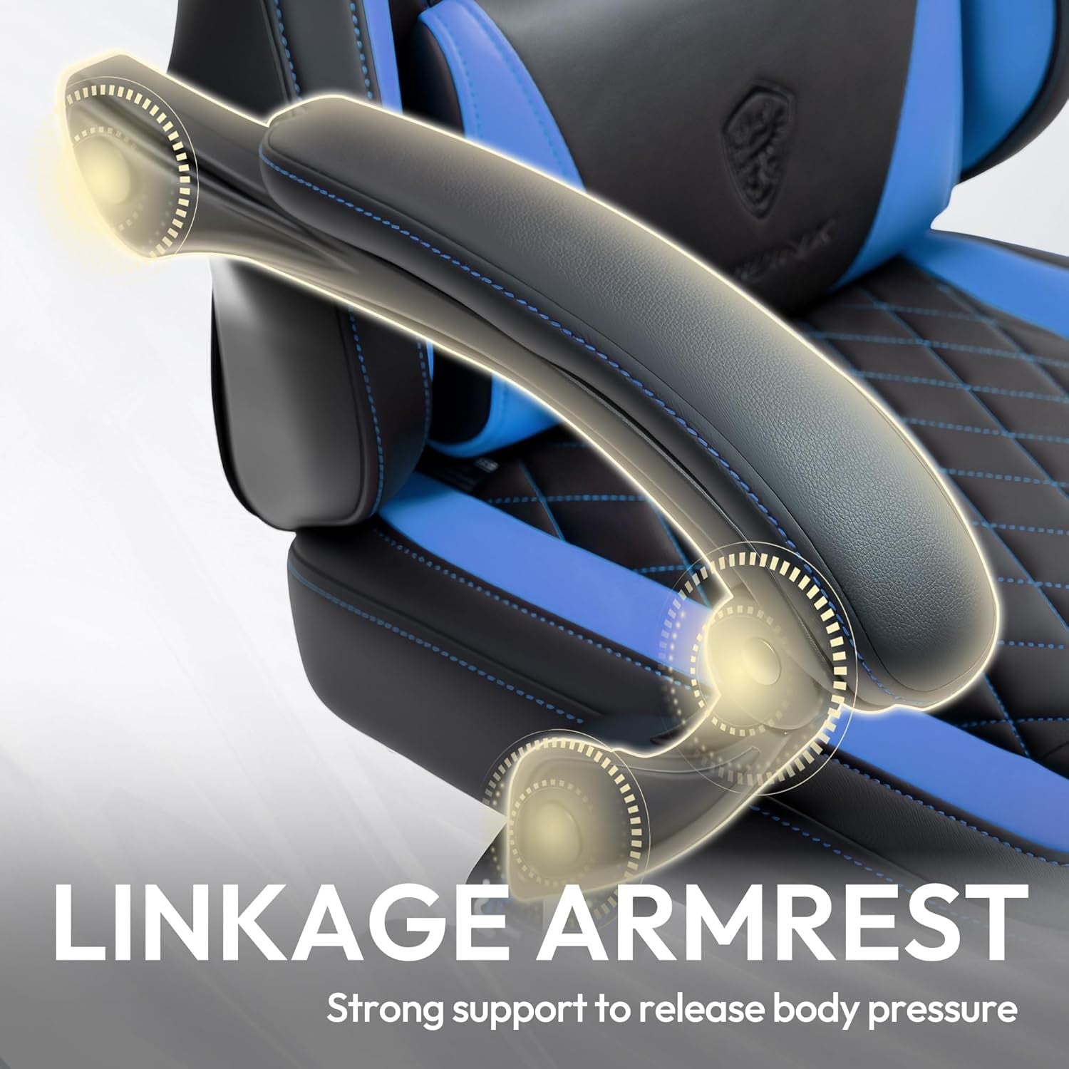 Ergonomic Gaming Chair Recliner w/ Footrest Massage 90–145°
