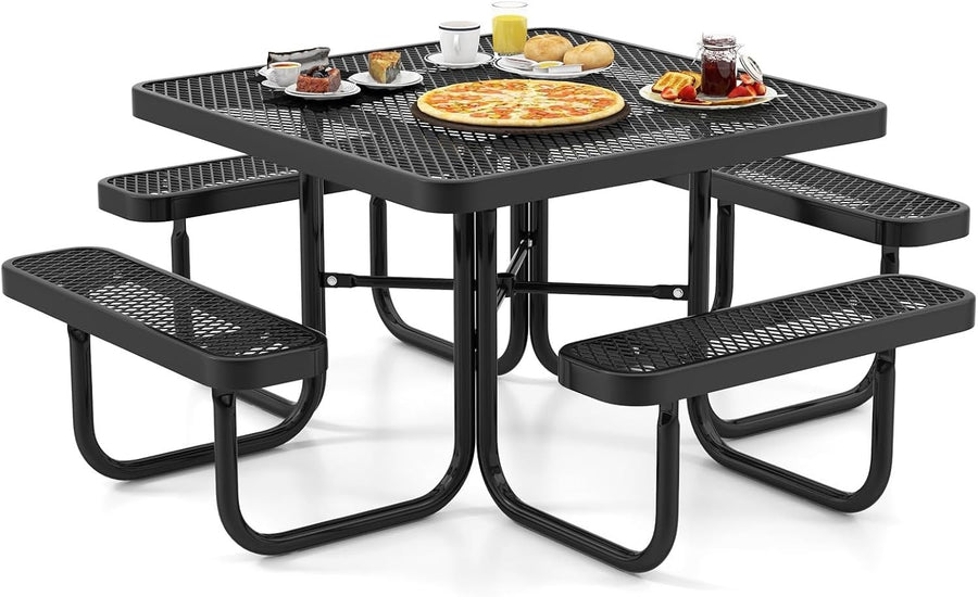Outdoor 8-Seater Picnic Table & Bench Set | Weatherproof Patio Dining Table